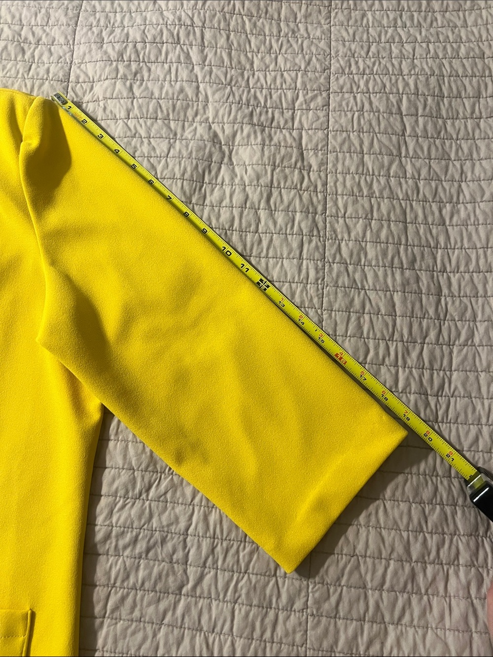 NY&C Women's Bright Mustard Open-Front Blazer Jacket - Picture 11 of 14
